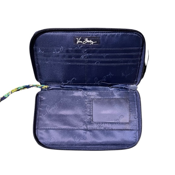 Vera Bradley Rhythm & Blues Paisley Print Zip Around Wallet - Picture 3 of 3